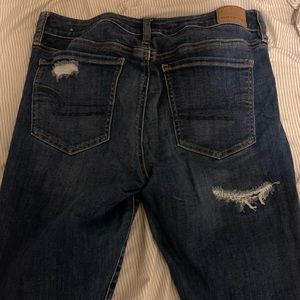 Distressed Denim Jeggings